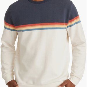 MARINE LAYER Sunset Stripe Men's Organic Cotton Sweatshirt XL
